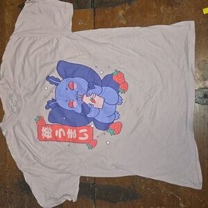 Hot Topic Pink Mothman t-shirt L